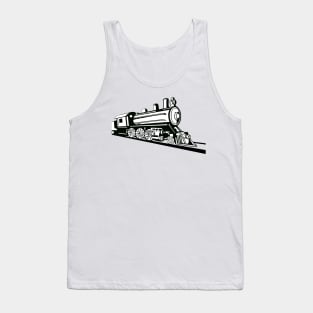 Steam Engine Retro Side View Tank Top